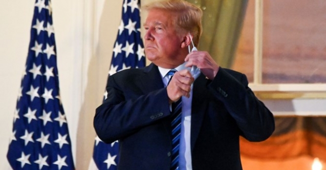 Beyaz Saray'da maskesini çıkaran Donald Trump'a tepki